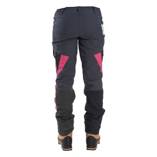 Clogger Zero Gen2 Light and Cool Women's Arborist Chainsaw Pants - Pink Flash Limited Edition Standard Leg, Size Medium