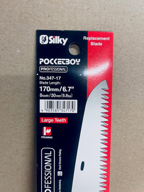 Silky Saw Pocket Boy 170mm Large Tooth Replacement Blade - 347-17