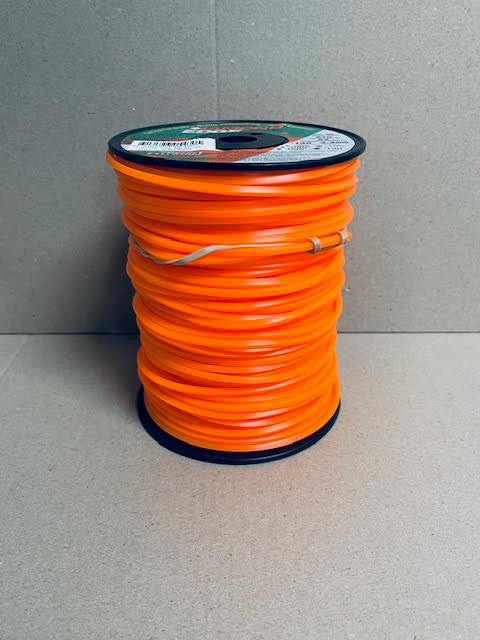 DIAMOND EDGE BRUSHCUTTER SQAURE TRIMMER LINE  .130" / 3.30MM SPOOL  LENGTH 91M BRT5275