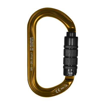 STEIN Carabiner Karabiner SECURA Oval Aluminium Gold Twin Pack