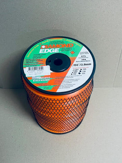 DIAMOND EDGE BRUSHCUTTER SQUARE TRIMMER LINE  .155" / 3.90MM SPOOL  LENGTH 145M BRT5964