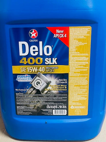 Caltex Delo 400 Oil SLK 15W-40 20L Drum API CK-4 / 505502HOK