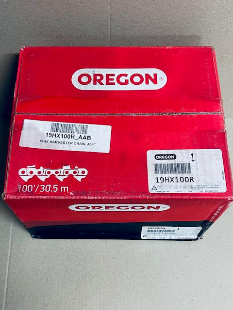 OREGON Harvester Chain 19HX Chamfer Chisel  .404" .080" 100ft Roll  19HX-100R