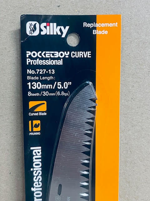 Silky Saw Pocket Boy Curve 130mm Large Tooth Replacement Blade - 727-13