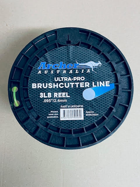 ARCHER Commercial-Pro Round Nylon Brushcutter Trimmer Line - 2.40mm/.095” - 3lb Reel UKR24P30