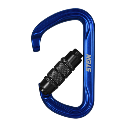 STEIN Carabiner Karabiner SECURA D-Shape Aluminium - Blue