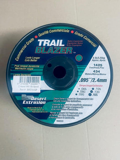 TRAIL BLAZER BRUSHCUTTER ROUND TRIMMER LINE .095" / 2.40MM SPOOL LENGTH 435M BRT5152P