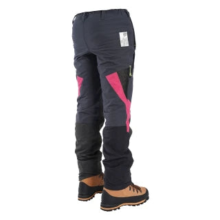 Clogger Zero Gen2 Light and Cool Women's Arborist Chainsaw Pants - Pink Flash Limited Edition Standard Leg, Size Medium