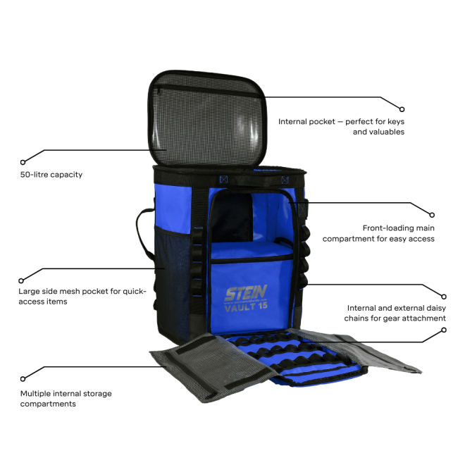 STEIN VOYAGER 50 Kit Storage Bag - Blue - Includes VAULT 15