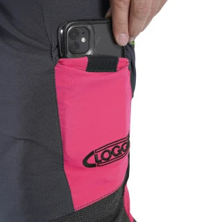 Clogger Zero Gen2 Light and Cool Women's Arborist Chainsaw Pants - Pink Flash Limited Edition Standard Leg, Size Medium