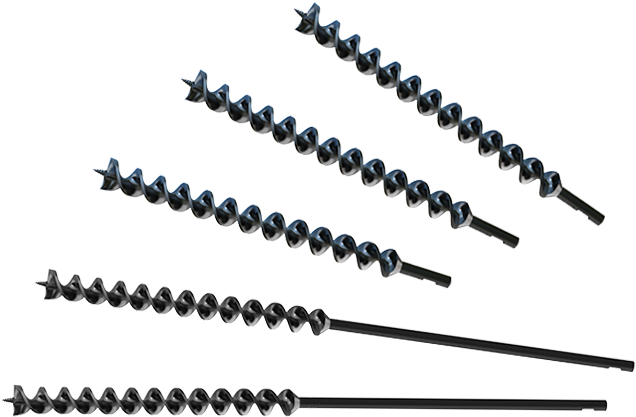 ATOM Hard Tip Chisel Augers 5/8" (16mm) diameter x 14 (360mm) long