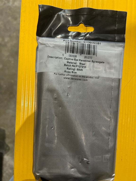 ISC Captive Eye Screwgate Steel Karabiner
