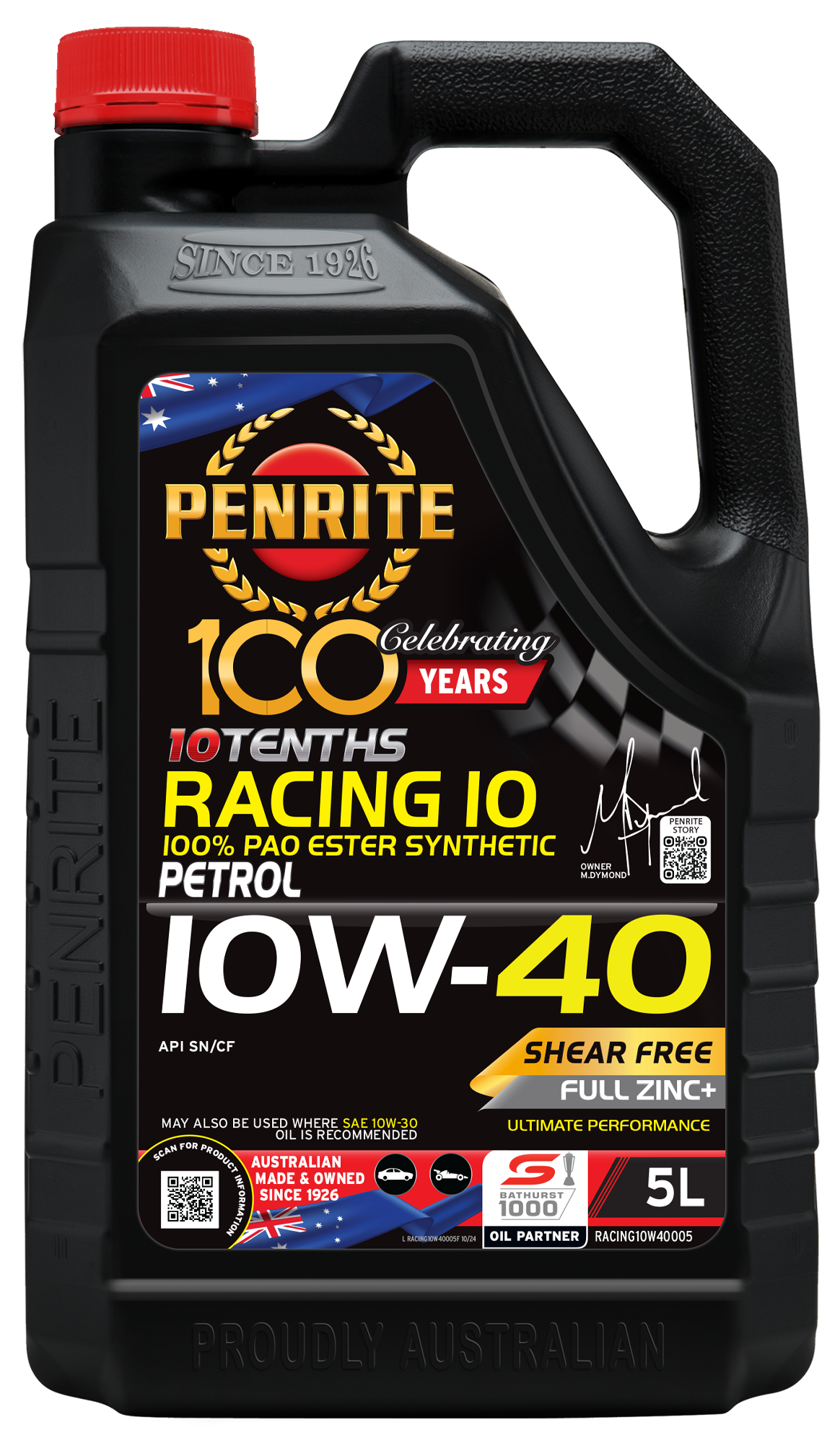PENRITE Racing 10 10W40 Pao Ester