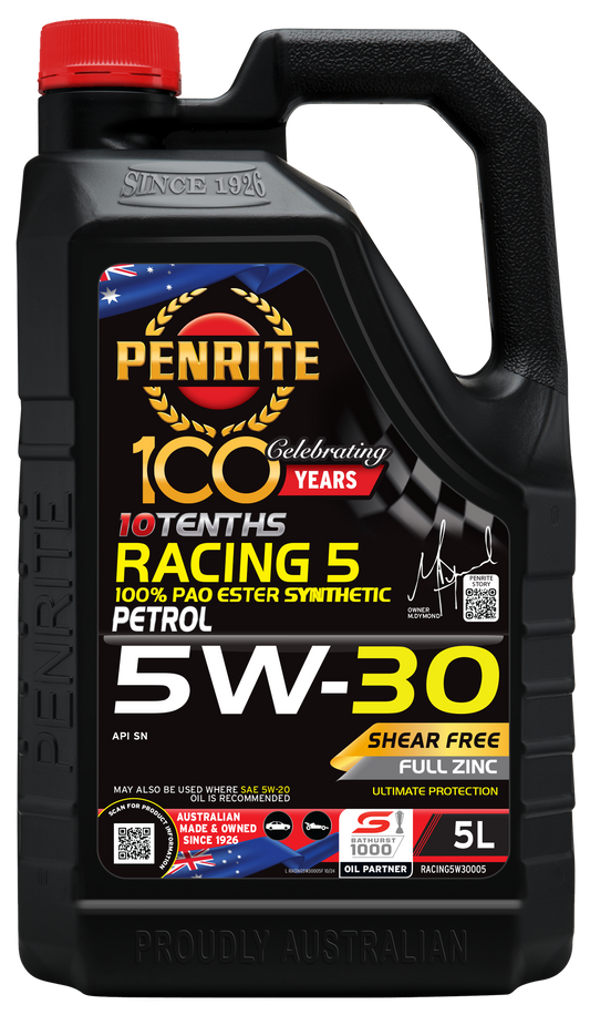 PENRITE Racing 5 5W30 Pao Ester