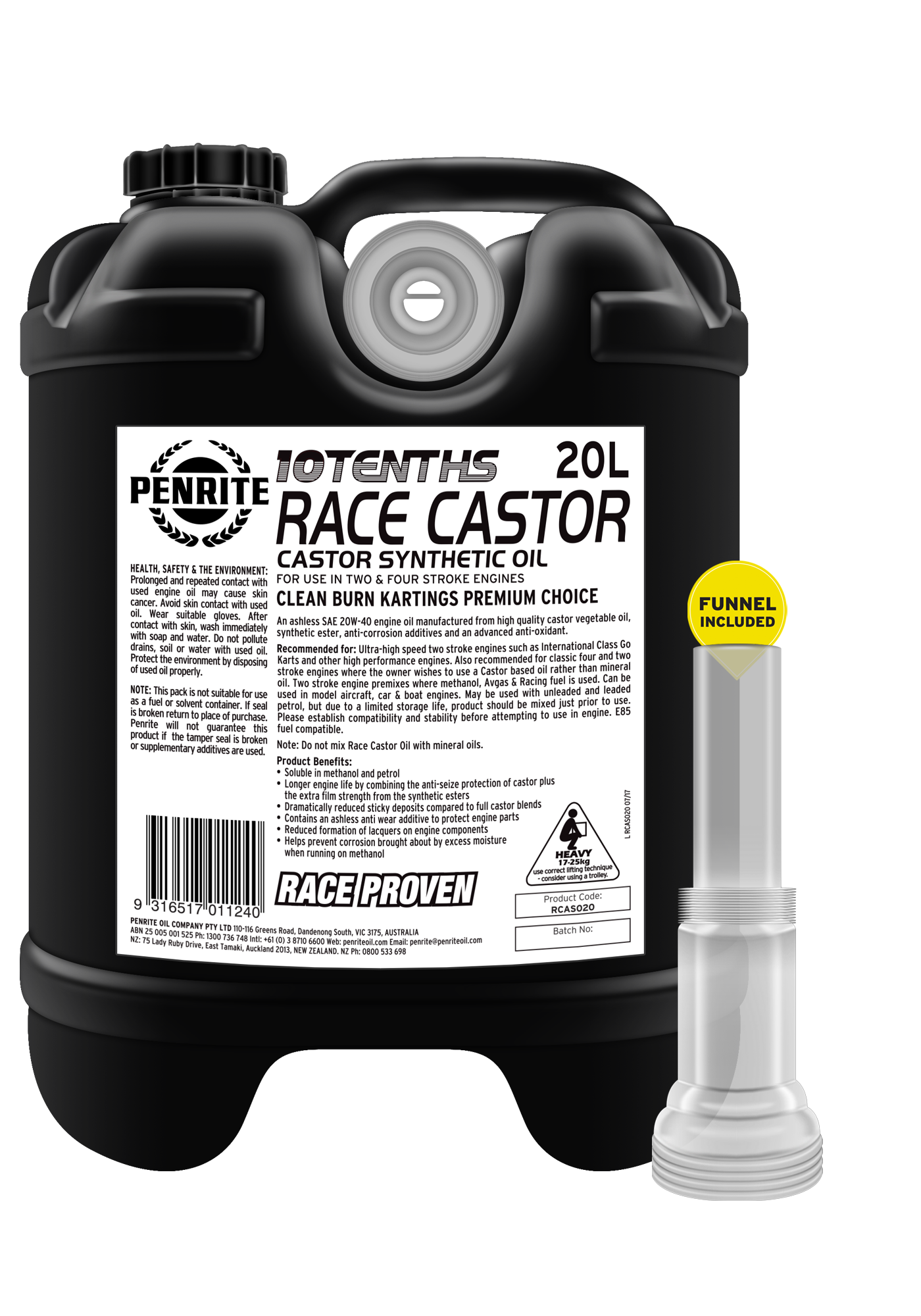 PENRITE 10 Tenths Race Castor Oil