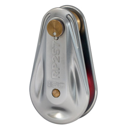 ISC Large Rigging Pulley for up to 25mm Rope - 380kN - Grey with Red Wheel