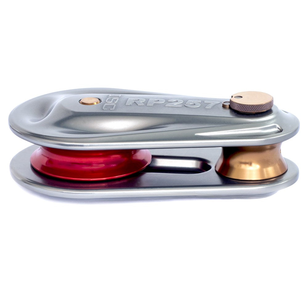 ISC Large Rigging Pulley for up to 25mm Rope - 380kN - Grey with Red Wheel