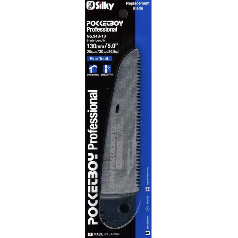 Silky Saw Pocket Boy 130mm Fine Tooth Replacement Blade - 343-13