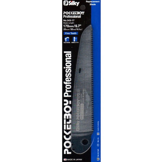 Silky Saw Pocket Boy 170mm Fine Tooth Replacement Blade - 343-17