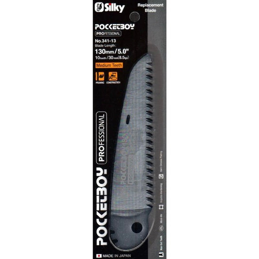 Silky Saw Pocket Boy Blade 130mm Medium Tooth Replacement Blade - 341-13