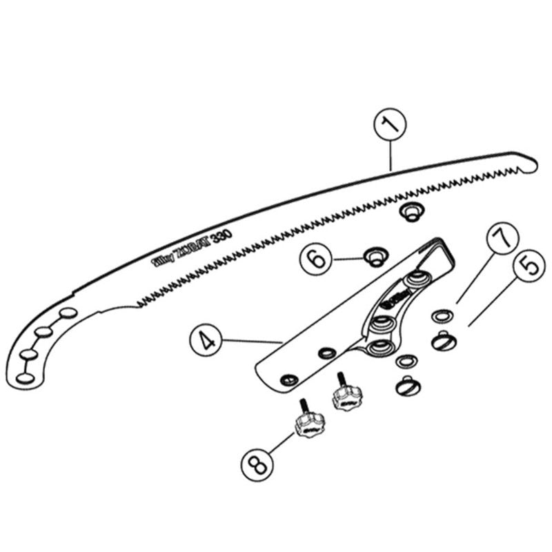 Silky Zubat Pole Saw 330mm Blade Set