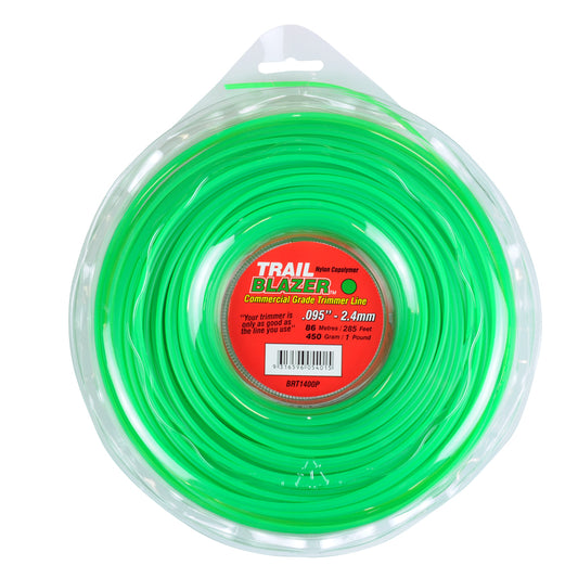 TRAIL BLAZER BRUSHCUTTER ROUND TRIMMER LINE .095" / 2.40MM DONUT LENGTH 86M BRT1400P