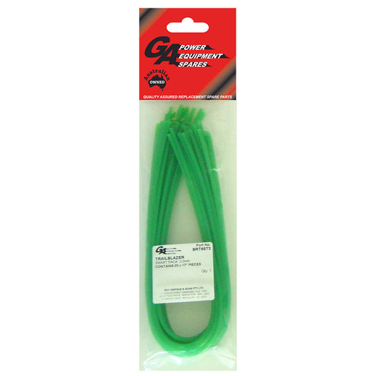 TRAIL BLAZER BRUSHCUTTER ROUND TRIMMER LINE  .130" / 3.30MM CUT LENGTHS  LENGTH 17" (20 PIECES) BRT6573
