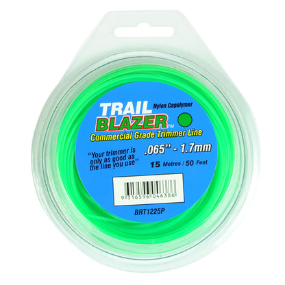 TRAIL BLAZER BRUSHCUTTER ROUND TRIMMER LINE  .065" / 1.70MM TEARDROP LOOPS LENGTH 50'
