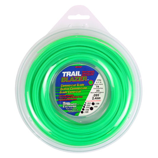 TRAIL BLAZER BRUSHCUTTER ROUND TRIMMER LINE  .095" / 2.40MM DONUT  LENGTH 23M BRT3753P