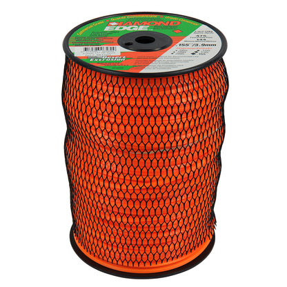 DIAMOND EDGE BRUSHCUTTER SQUARE TRIMMER LINE  .155" / 3.90MM SPOOL  LENGTH 145M BRT5964