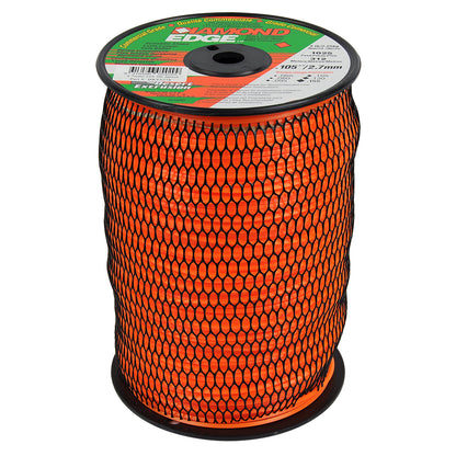 DIAMOND EDGE BRUSHCUTTER SQUARE TRIMMER LINE  .105" / 2.70MM SPOOL  LENGTH 315M BRT5278