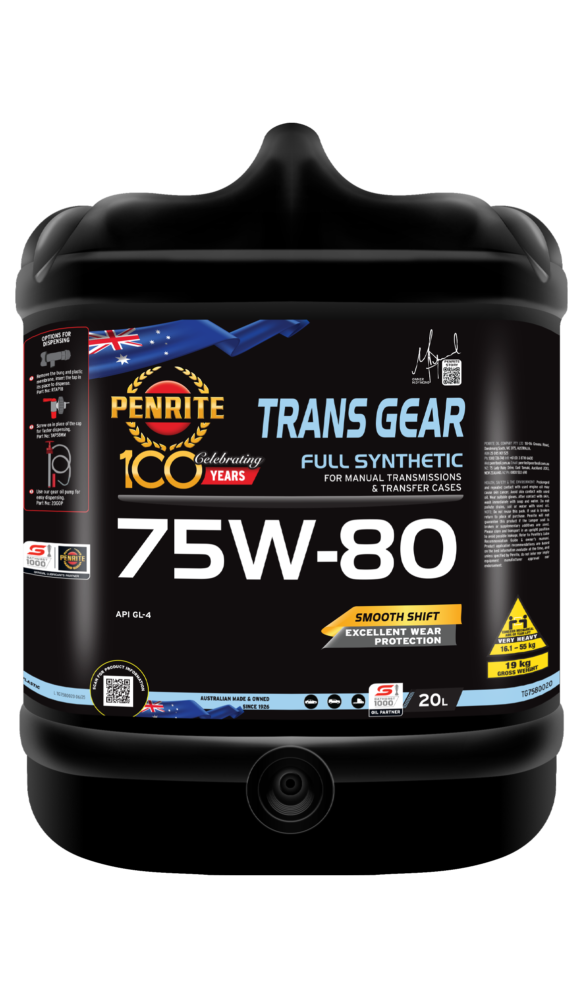 PENRITE Trans Gear 75W80 Full Syn