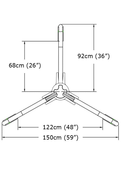 ISC Tripod - 40kN – Red