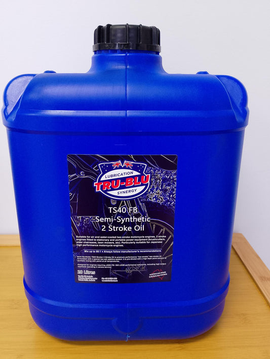 TRU-BLU TS40 FB Semi Synthetic Two Stroke Oil / 20L Drum