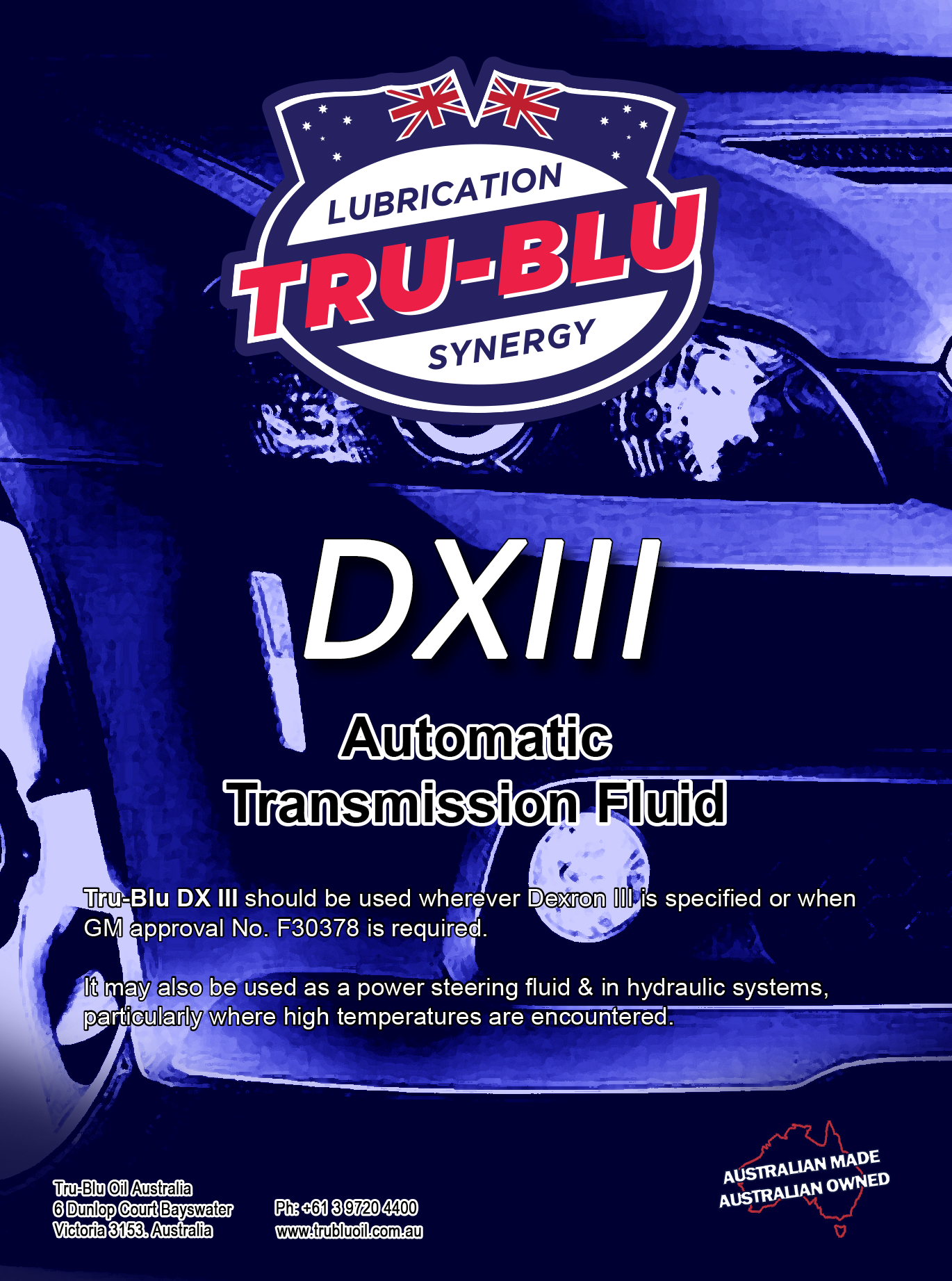 Tru Blu DX III Auto Trans Fluid
