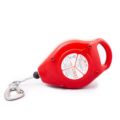 ISC Galvanised Wire FAB - 15m - Red - Fitted with Indicating Swivel Karabiner