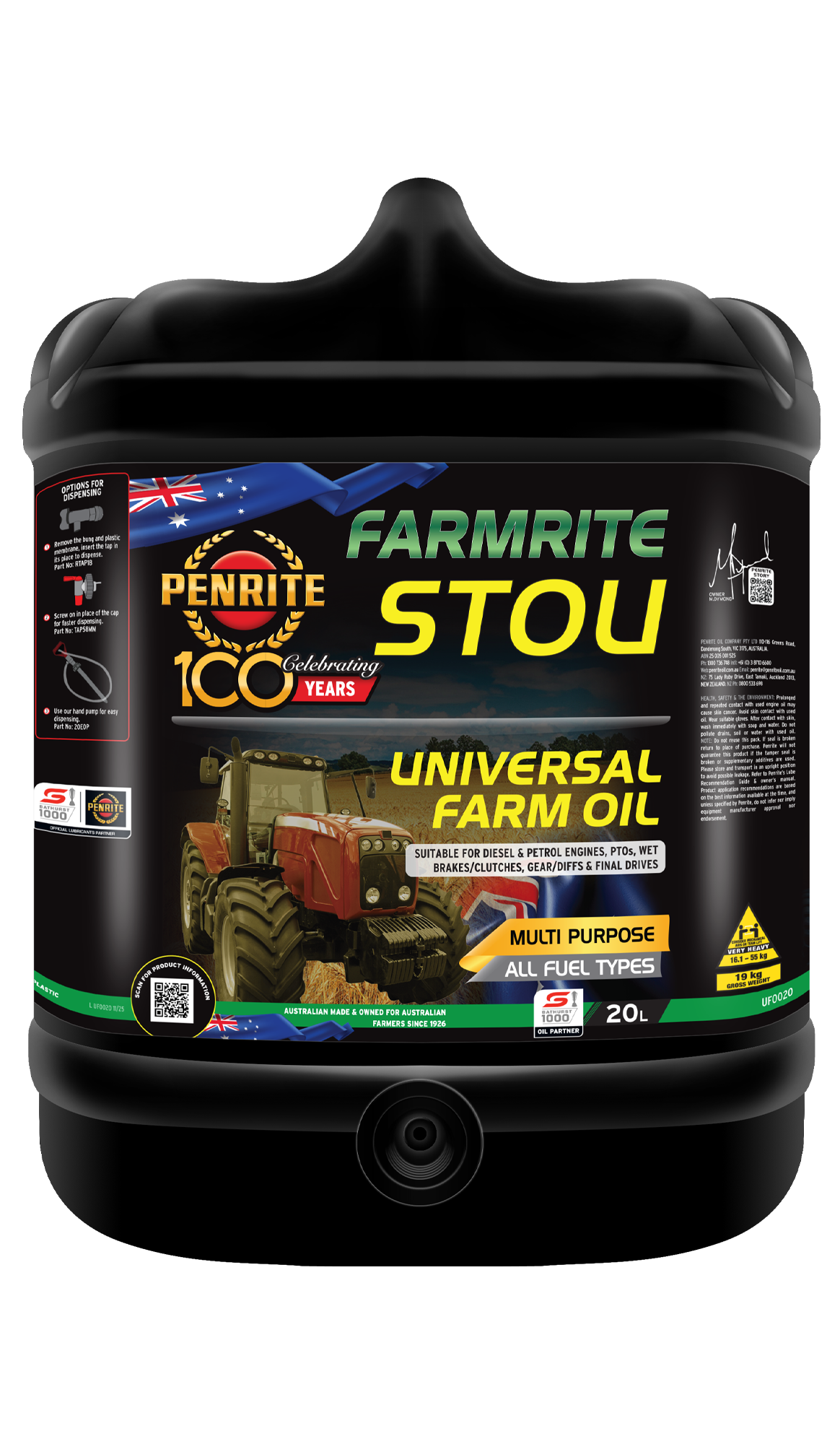 PENRITE Uni Farm Oil 15W40 Min (Stou)