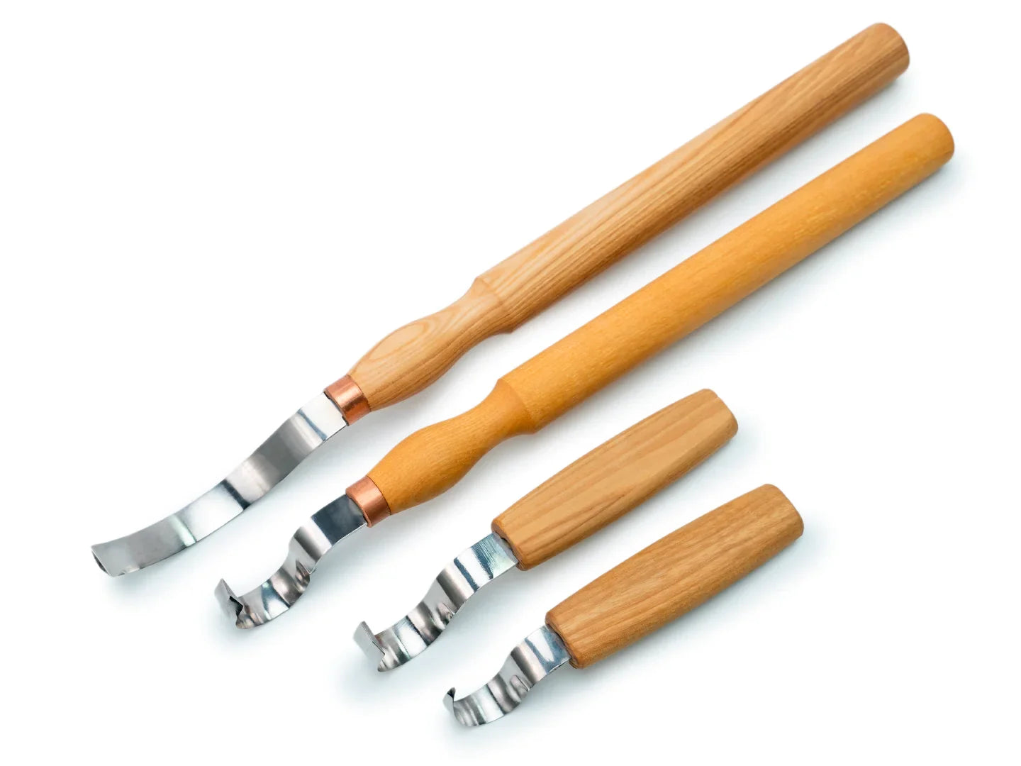 BeaverCraft S11 Wood Carving Hook Knife Tool Set of 4 Tools