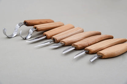 BeaverCraft S08 Wood Carving Tool Set of 8 Knives