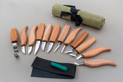 BeaverCraft S10 Wood Carving Tool Set of 12 Knives