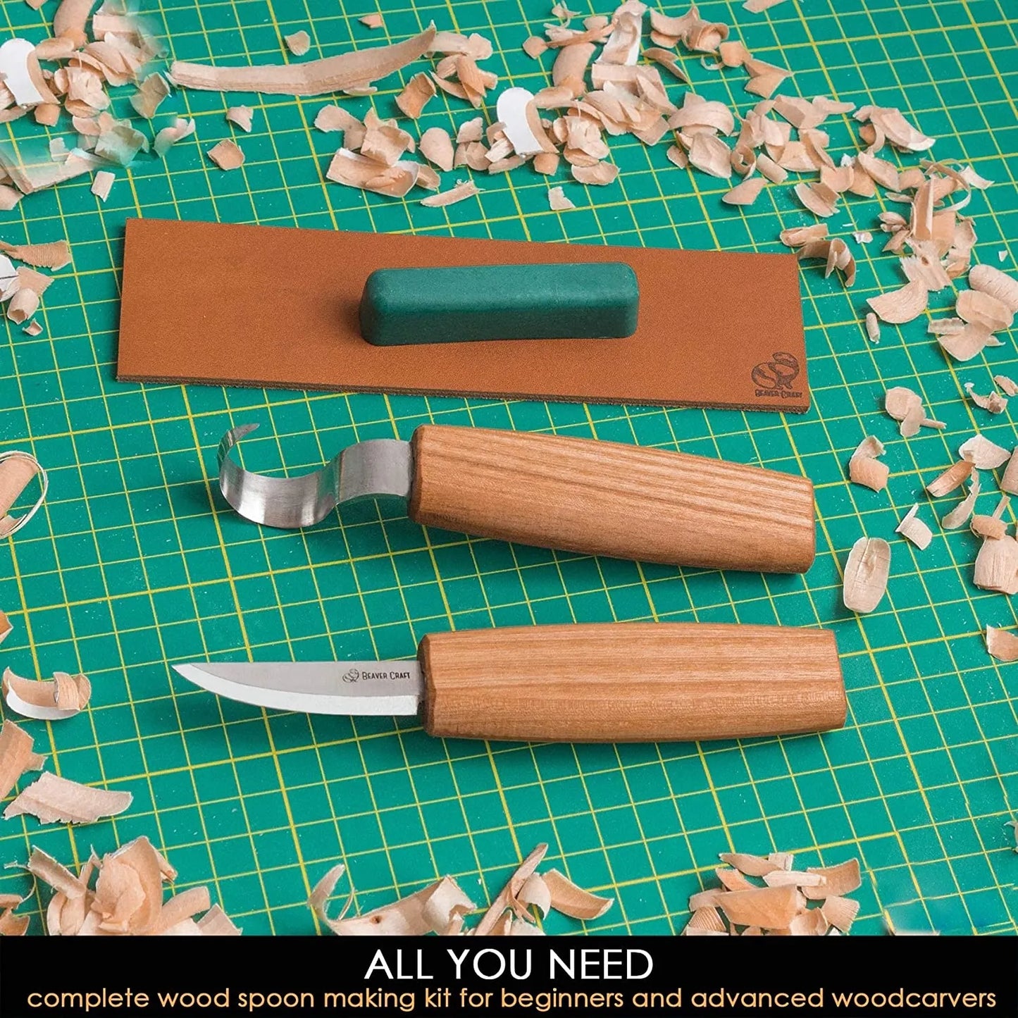 BeaverCraft S01 Wood Working Carving Spoon Tool Set