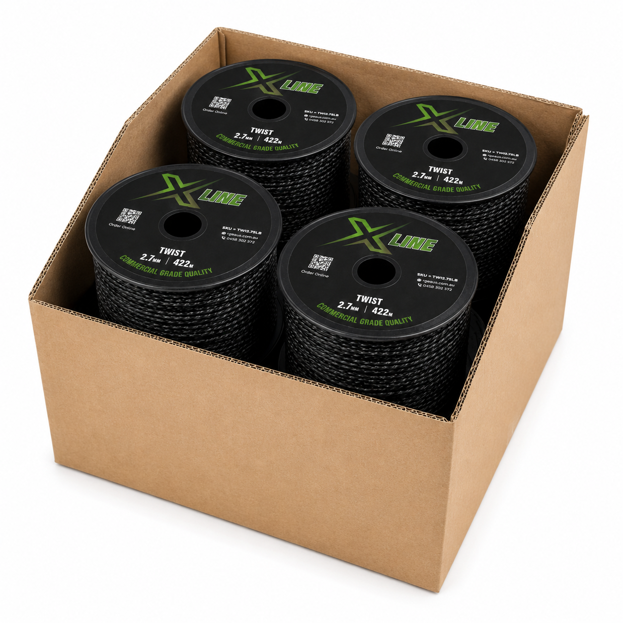 X-LINE 2.7mm Twist BOX OF 8 X-LINE trimmer line