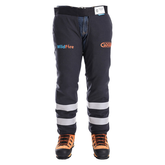 Clogger Wildfire Fire Resistant Chainsaw Chaps for Bushfire Crews Unisex Size Large