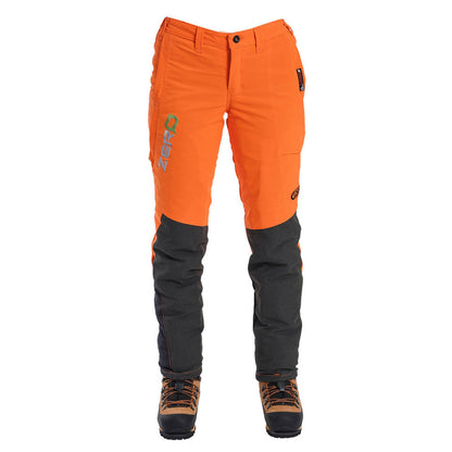 Clogger Zero Gen2 Light and Cool Women's Chainsaw Pants - Hi Vis Orange