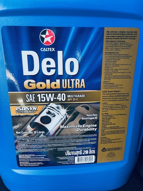 Caltex Delo Gold Ultra Heavy Duty Diesel Engine Oil 15W40 20L