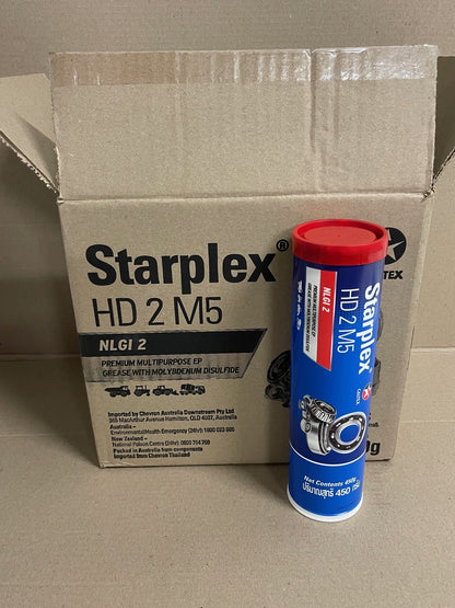 CALTEX Delo Starplex HD2 M5 Moly 5% EP2 Black Grease 450g - Box of 12 / 510883TRS