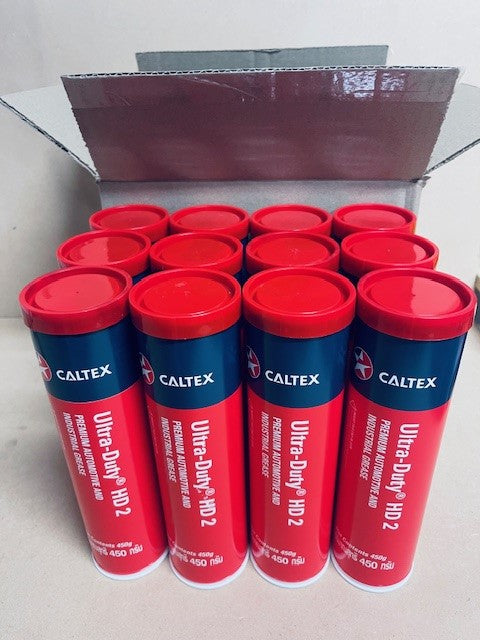 Caltex CX Ultra-Duty HD 2 Heavy Duty EP Lithium Red Grease Cartridge 425g - Box of 12 (fits 450g grease guns)