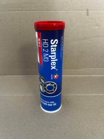 CALTEX Starplex HD2 M3 Black Grease 450g (formerly known as Delo® Starplex® Moly 3% EP2) - Box of 12 / 510881TRS