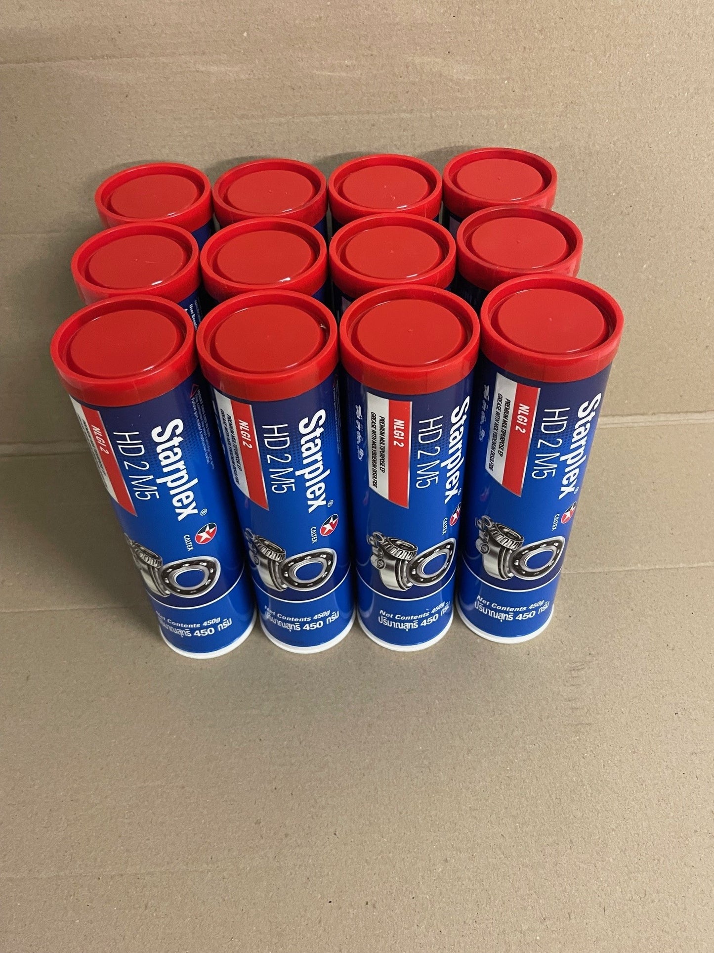 CALTEX Delo Starplex HD2 M5 Moly 5% EP2 Black Grease 450g - Box of 12 / 510883TRS