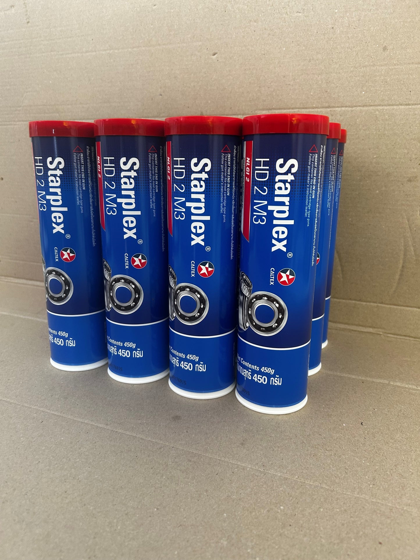 CALTEX Starplex HD2 M3 Black Grease 450g (formerly known as Delo® Starplex® Moly 3% EP2) - Box of 12 / 510881TRS